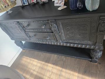 Mooie krijt zwarte Dressoirkast