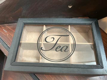 Theedoos met 6 vakken