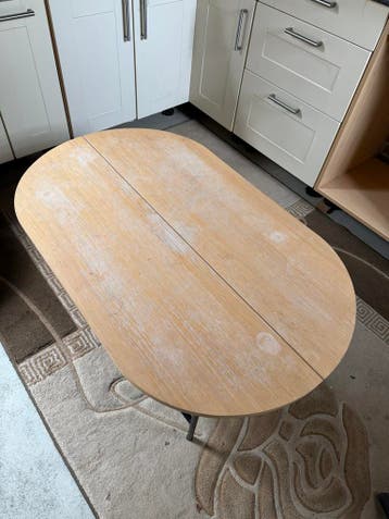 Gratis ovale salontafel 120x70 cm