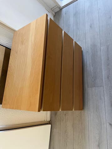 Ladekast met 3 lades - Houtkleur - 80x49x77,5 cm