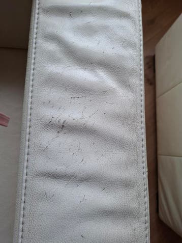 GRATIS AFHALENLederen 3-zits bank met 2 fauteuils - Gebruikt