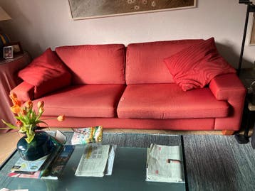 Zitbank 3 persoons (Vaal Rood)