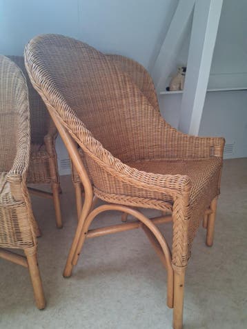 Rotan eetkamerstoelen
