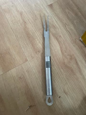 Roestvrijstalen vleesvork