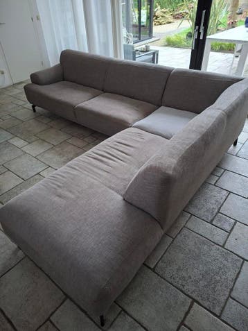 Lichtgrijze hoekbank