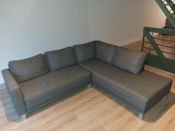 Hoekbank grijs, gebruikt