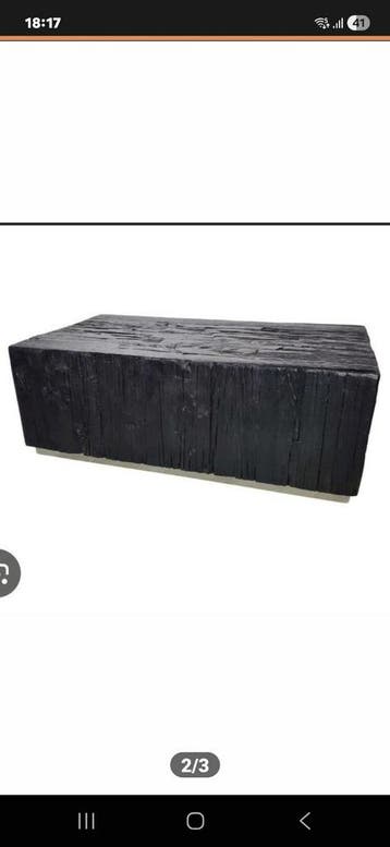 Stijlvolle Zwarte Salontafel - 130x70x45 cm