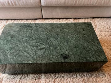 salontafel van groen marmer 100 x 50 cm