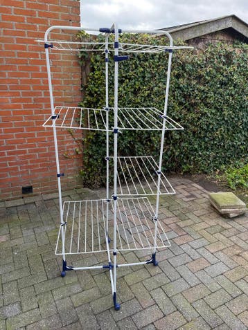 Handig opvouwbaar droogrek met meerdere niveaus