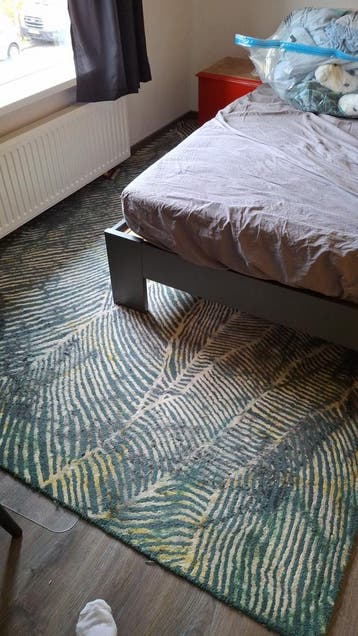 Vloerkleed met bladmotief