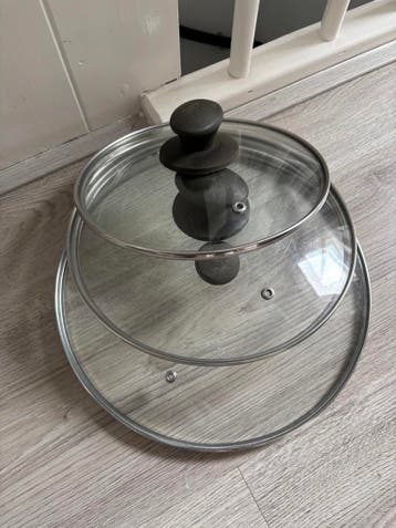 Glazen pannendeksels - set van 3