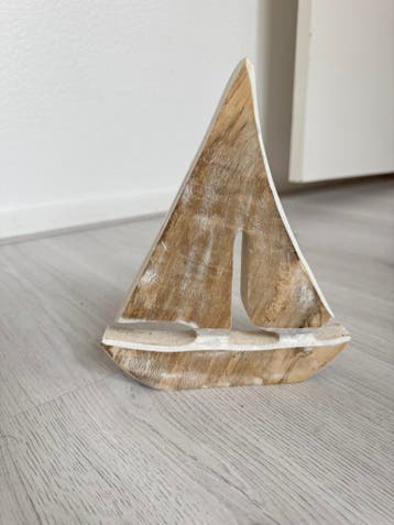 Sloophout zeilbootje - gratis