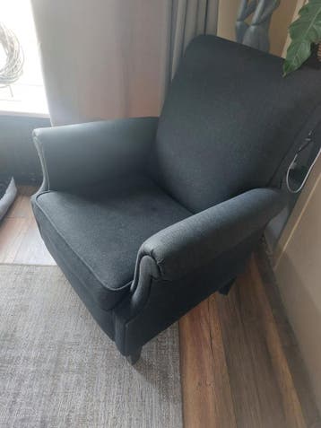 Fauteul  zwart.
