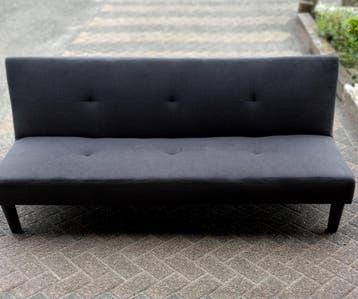 Donkergrijze slaapbank