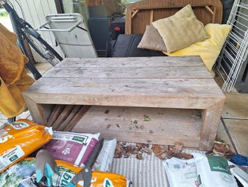 Stijgerhouten tafel 64x120x40cm - gratis ophalen