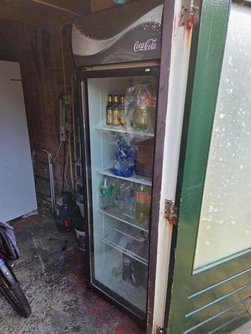 koelkast glasdeur coca cola DEFECT