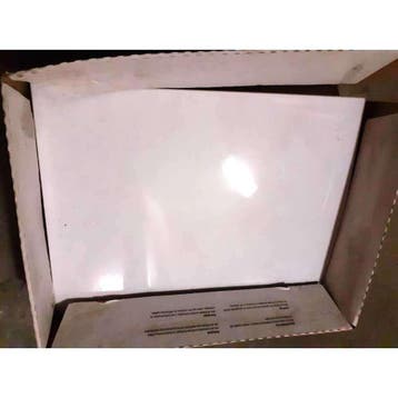 GRATIS: 18x wandtegel 33 x 25 cm wit glanzend nieuw tegel b1