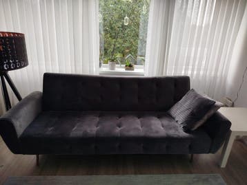 Bankstel antraciet grijs