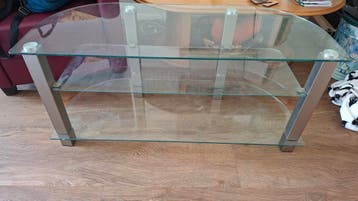Gratis glazen tv meubel in uitstekende staat