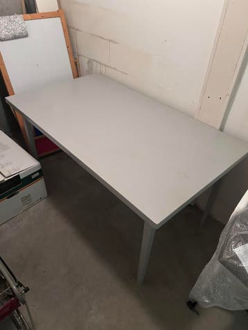 Grijze houten rechthoekige eettafel (pickup Tilburg)