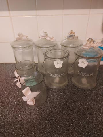 Gratis glazen voorraad potten