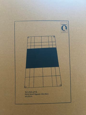 Memobord magnetisch zwart nieuw