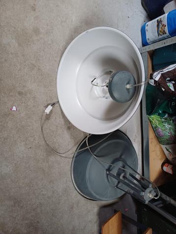 Set van 2 hanglampen, diameter 45 cm, hoogte 47 cm