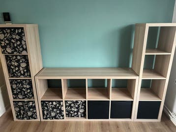 GRATIS: Kastenset met open vakken en opbergboxen