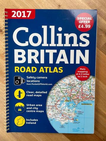 Collins Britain Road Atlas 2017 - Gedetailleerde wegenkaart