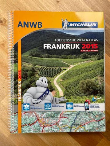 ANWB Michelin Toeristische Wegenatlas Frankrijk 2015