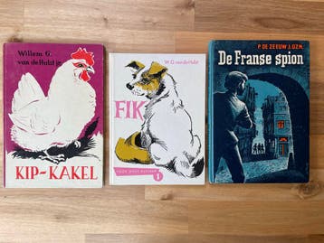 Vintage Kinderboeken: Kip-Kakel, Fik en De Franse Spion