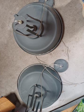 Set van 2 industriële hanglampen - Ø45cm, H47cm