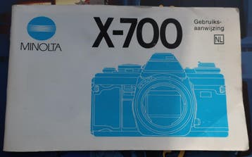Minolta X-700 handleiding NL