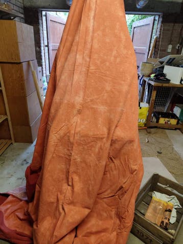 Groot oranje doek 2.40x2.75m - Grand Foulaire