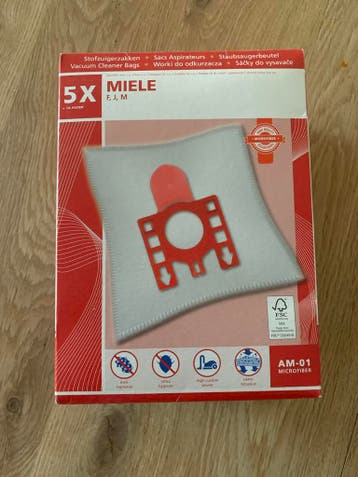 Miele Stofzuigerzakken F, J, M - 7 stuks + 2 filter