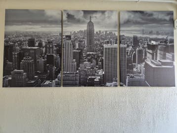 Gratis af te halen canvas city drieluik