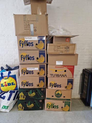 Gratis bananendozen - z.s.m. ophalen