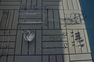 DIVERSEN METALEN KEUKEN ELEMENTEN, 3x METALEN BAKJES