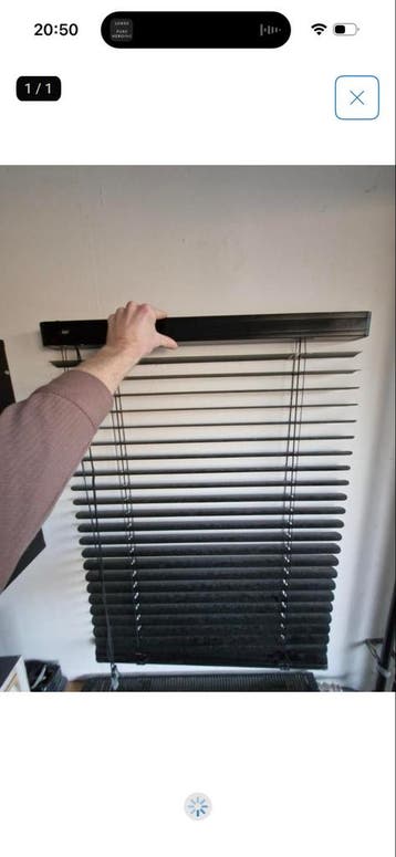 Zwarte aluminium jaloezieën (4 stuks)