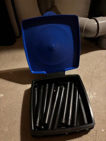 Handige opvouwbare camping prullenbak