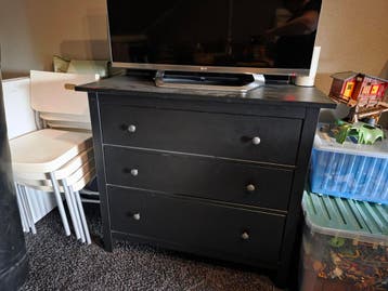 Ikea Hemnes ladekast, zwart