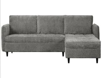 Compacte hoekbank bankje lindhus grijs 300 euro