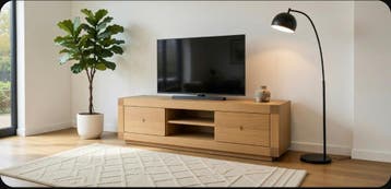 Massief eiken TV meubel en dressoir