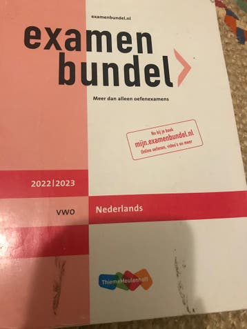 Examenbundel Nederlands vwo ( zie je mijn andere advertentie