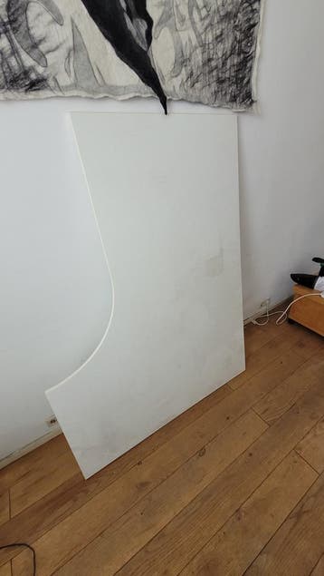 Wit Bureaublad 180x120 cm - Hoekmodel