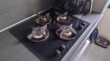 Ariston Hotpoint 'gas op glas' inbouw kookplaat 4 pits