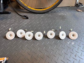 Set van 8 witte inbouw LED spots