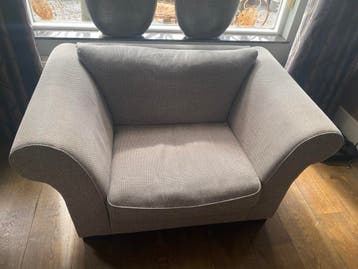 Loveseat stof grijs