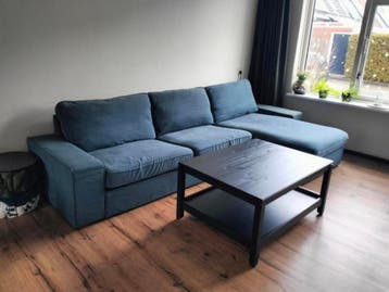 Blauwe hoekbank