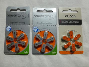 Batterijen gehoortoestel 1,4-1,45V Type 13 PR48 21x 6 stuks